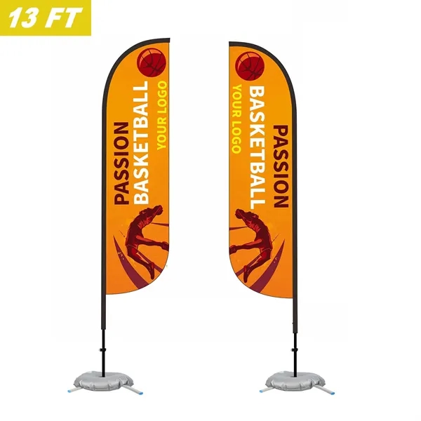 13' Custom Feather Flag Kit- Double Sided W/ Cross Base - 13' Custom Feather Flag Kit- Double Sided W/ Cross Base - Image 0 of 4