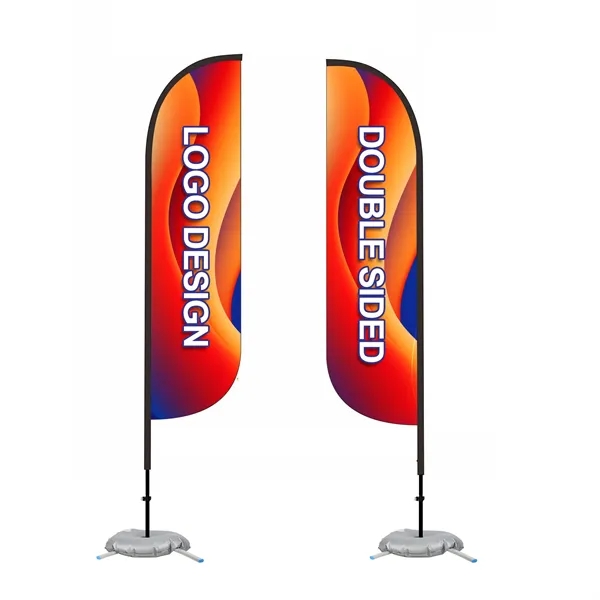 13' Custom Feather Flag Kit- Double Sided W/ Cross Base - 13' Custom Feather Flag Kit- Double Sided W/ Cross Base - Image 3 of 4
