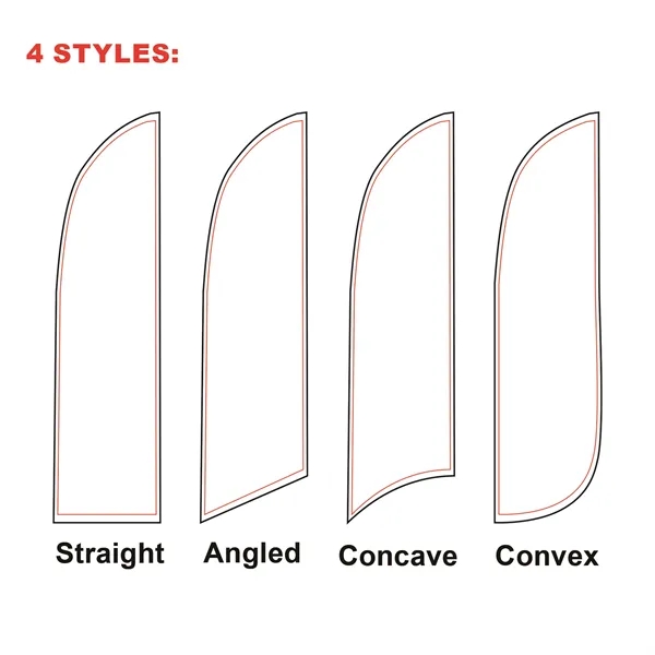 13' Custom Feather Flag Kit- Double Sided W/ Cross Base - 13' Custom Feather Flag Kit- Double Sided W/ Cross Base - Image 4 of 4