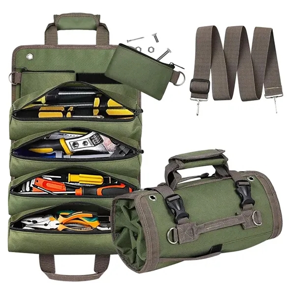 Multi-Functional Portable Tool Storage Organizer Roll Up Bag - Multi-Functional Portable Tool Storage Organizer Roll Up Bag - Image 1 of 3