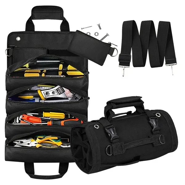 Multi-Functional Portable Tool Storage Organizer Roll Up Bag - Multi-Functional Portable Tool Storage Organizer Roll Up Bag - Image 2 of 3