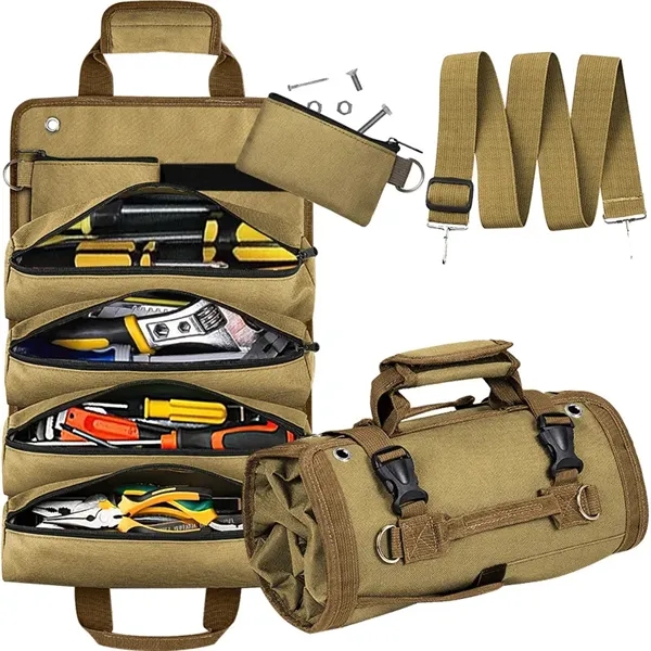 Multi-Functional Portable Tool Storage Organizer Roll Up Bag - Multi-Functional Portable Tool Storage Organizer Roll Up Bag - Image 3 of 3