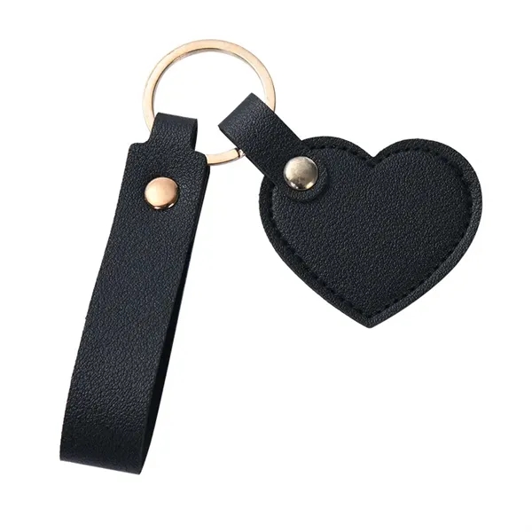 Heart Shaped Leather Keychain Can Be Customized Logo - Heart Shaped Leather Keychain Can Be Customized Logo - Image 2 of 9