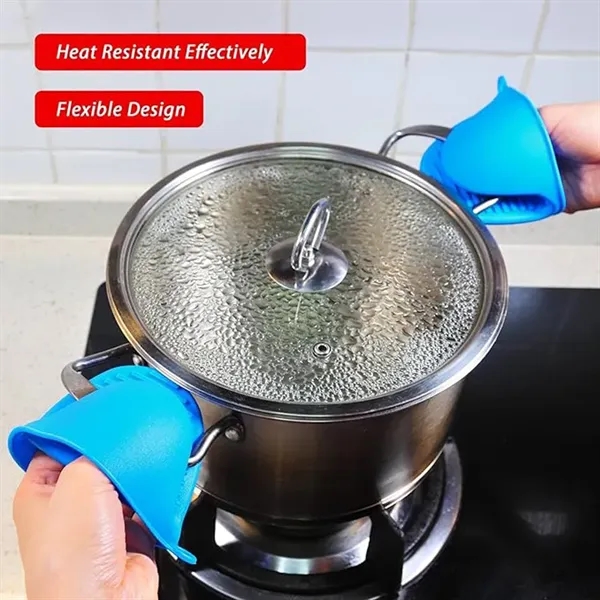 Heat Resistant Silicone Cooking Gloves Finger Pinch Mitts - Heat Resistant Silicone Cooking Gloves Finger Pinch Mitts - Image 3 of 3