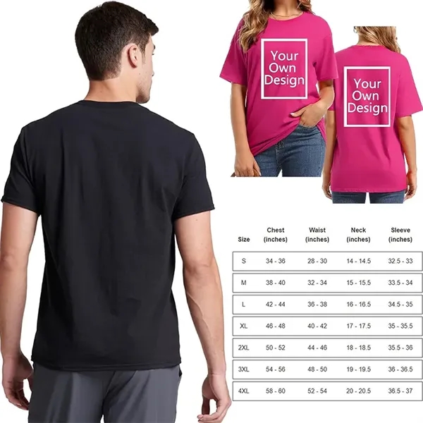 Unisex Custom Printed Cotton Advertising T-Shirts - Unisex Custom Printed Cotton Advertising T-Shirts - Image 1 of 3
