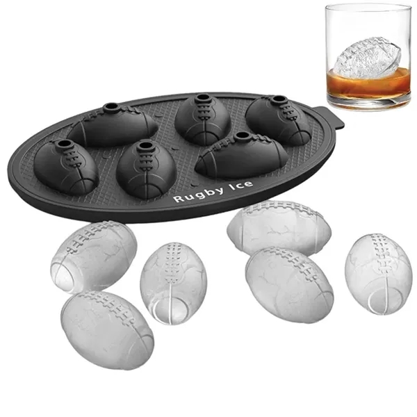 6-Football Ice Molds - 6-Football Ice Molds - Image 0 of 4