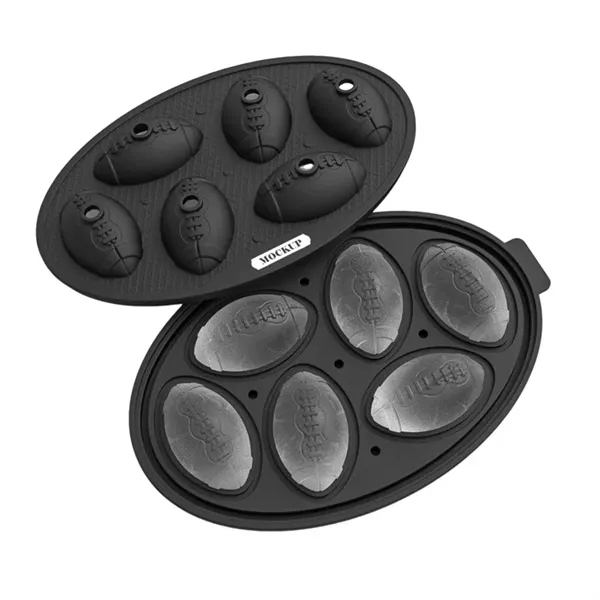 6-Football Ice Molds - 6-Football Ice Molds - Image 1 of 4