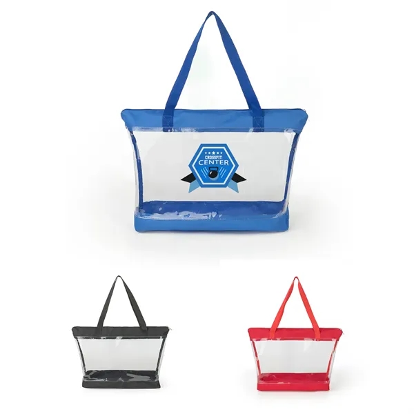 ClearPass Zipper Tote Bag with Pockets - ClearPass Zipper Tote Bag with Pockets - Image 0 of 5