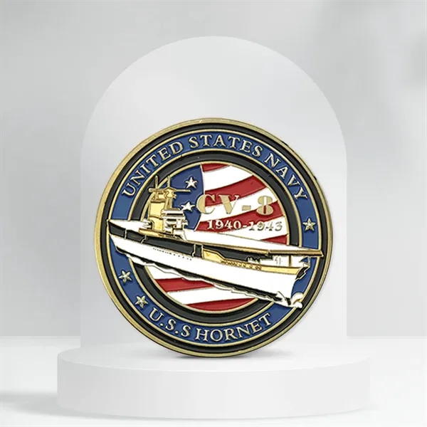 Imported Die Struck & Soft Enamel Coin - Imported Die Struck & Soft Enamel Coin - Image 2 of 3