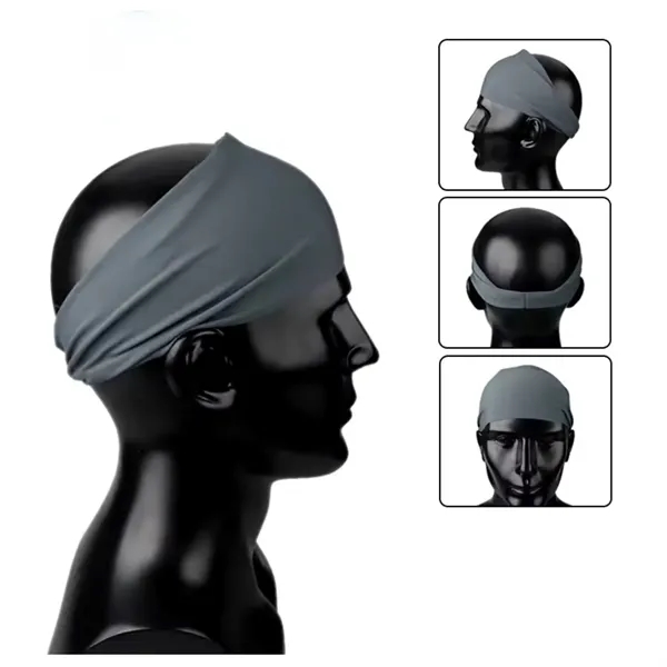 Unisex Moisture-Wicking Fitness Headband - Unisex Moisture-Wicking Fitness Headband - Image 4 of 10