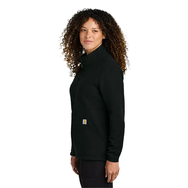 Carhartt Women's Textured Full-Zip Fleece Jacket - Carhartt Women's Textured Full-Zip Fleece Jacket - Image 4 of 13