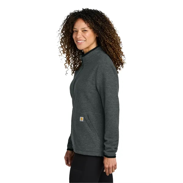 Carhartt Women's Textured Full-Zip Fleece Jacket - Carhartt Women's Textured Full-Zip Fleece Jacket - Image 6 of 13