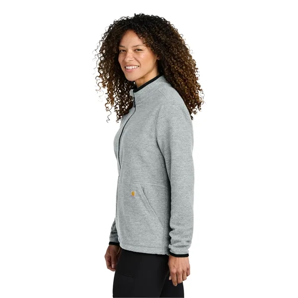 Carhartt Women's Textured Full-Zip Fleece Jacket - Carhartt Women's Textured Full-Zip Fleece Jacket - Image 11 of 13