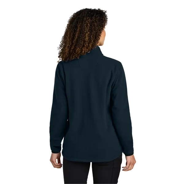 Carhartt Women's Textured Full-Zip Fleece Jacket - Carhartt Women's Textured Full-Zip Fleece Jacket - Image 12 of 13