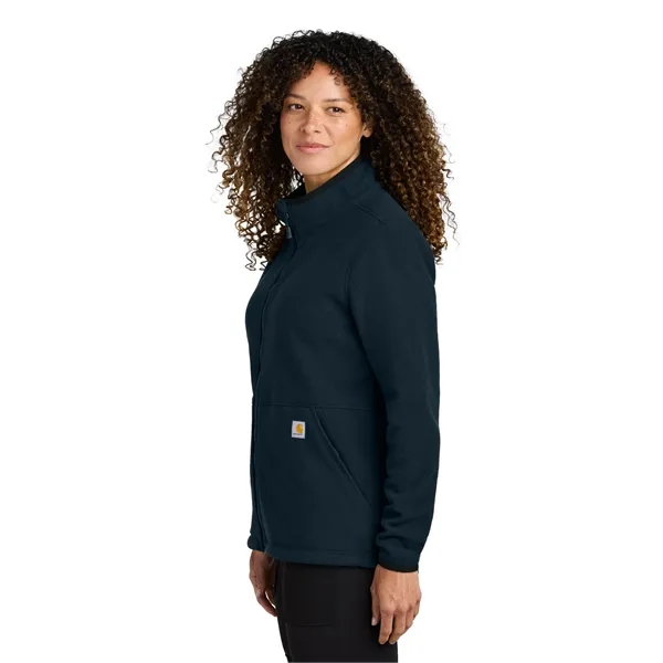 Carhartt Women's Textured Full-Zip Fleece Jacket - Carhartt Women's Textured Full-Zip Fleece Jacket - Image 13 of 13