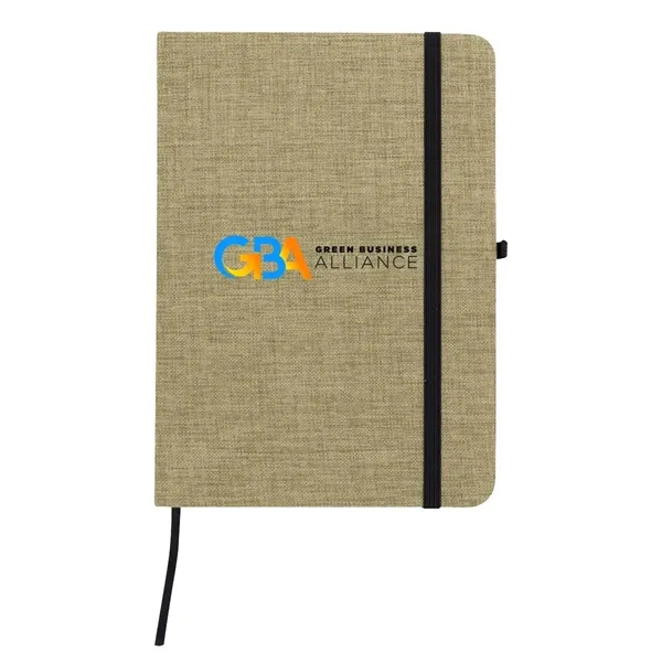 Full Color RPET Heathered Journal with pen loop - Full Color RPET Heathered Journal with pen loop - Image 3 of 8