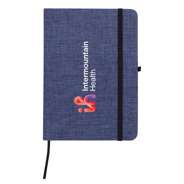 Full Color RPET Heathered Journal with pen loop - Full Color RPET Heathered Journal with pen loop - Image 5 of 8