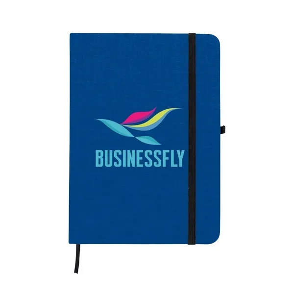 Full Color RPET Heathered Journal with pen loop - Full Color RPET Heathered Journal with pen loop - Image 8 of 8