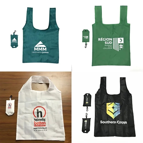 Giveaway Folding Grocery Tote Bags - Giveaway Folding Grocery Tote Bags - Image 2 of 3