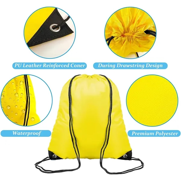 210D Polyester Drawstring Bags Cinch Sack - 210D Polyester Drawstring Bags Cinch Sack - Image 3 of 24