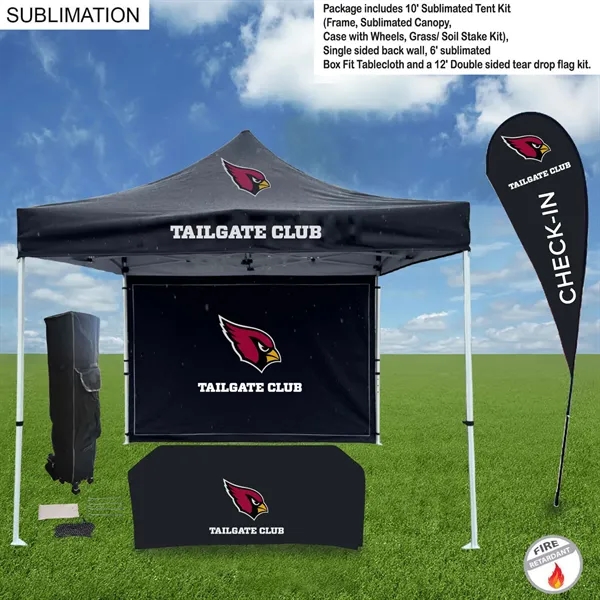 Game Day Tailgate Package, 10' Premium sublimated Kit