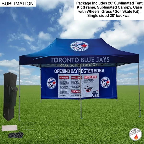 20' Tent Backwall Package, 20' Premium Sublimated Kit