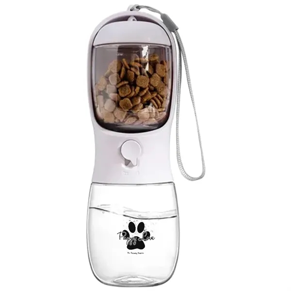 10 oz. Pet Water Bottle with Food Container - 10 oz. Pet Water Bottle with Food Container - Image 1 of 6