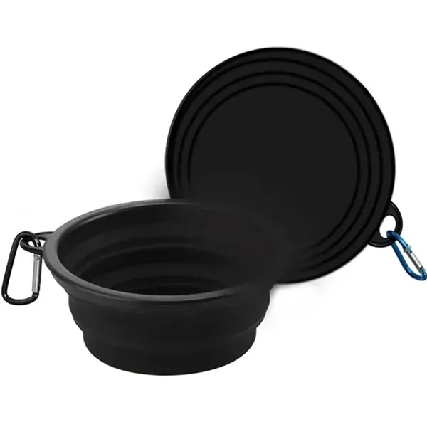 350ml Collapsible Pet Bowl with Carabiner - 350ml Collapsible Pet Bowl with Carabiner - Image 1 of 6