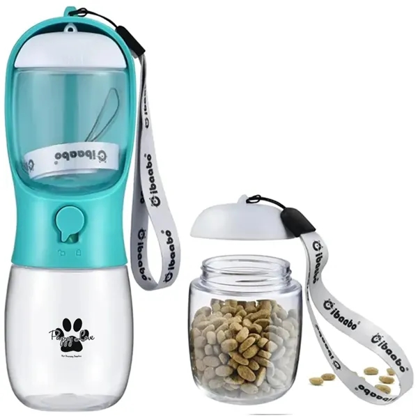 10 oz. Pet Water Bottle with Food Container - 10 oz. Pet Water Bottle with Food Container - Image 5 of 6