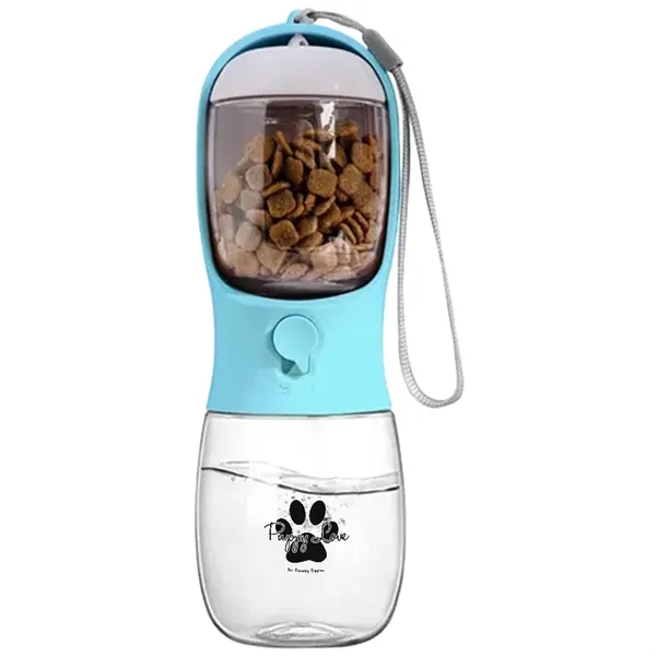 10 oz. Pet Water Bottle with Food Container - 10 oz. Pet Water Bottle with Food Container - Image 3 of 6