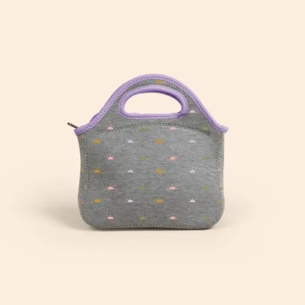 KLUTCH - HEATHERED JERSEY KNIT NEOPRENE LUNCH BAG - KLUTCH - HEATHERED JERSEY KNIT NEOPRENE LUNCH BAG - Image 4 of 6