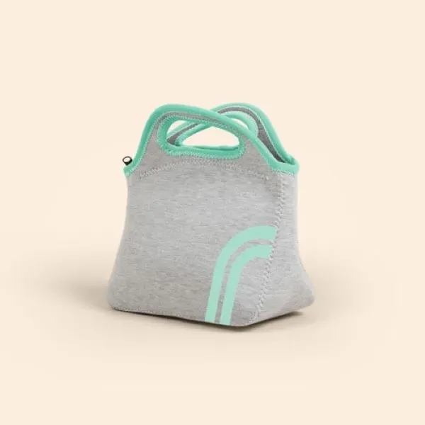 KLUTCH - HEATHERED JERSEY KNIT NEOPRENE LUNCH BAG - KLUTCH - HEATHERED JERSEY KNIT NEOPRENE LUNCH BAG - Image 6 of 6