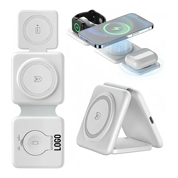 Wireless Charger 3in1 Fast Charging Base - Wireless Charger 3in1 Fast Charging Base - Image 0 of 6