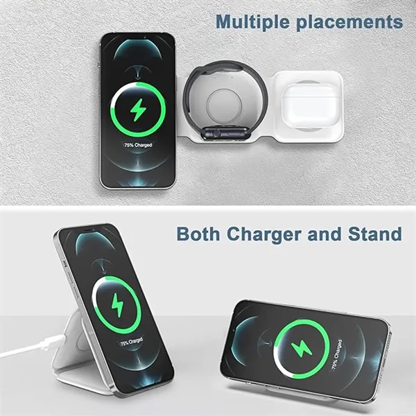 Wireless Charger 3in1 Fast Charging Base - Wireless Charger 3in1 Fast Charging Base - Image 2 of 6
