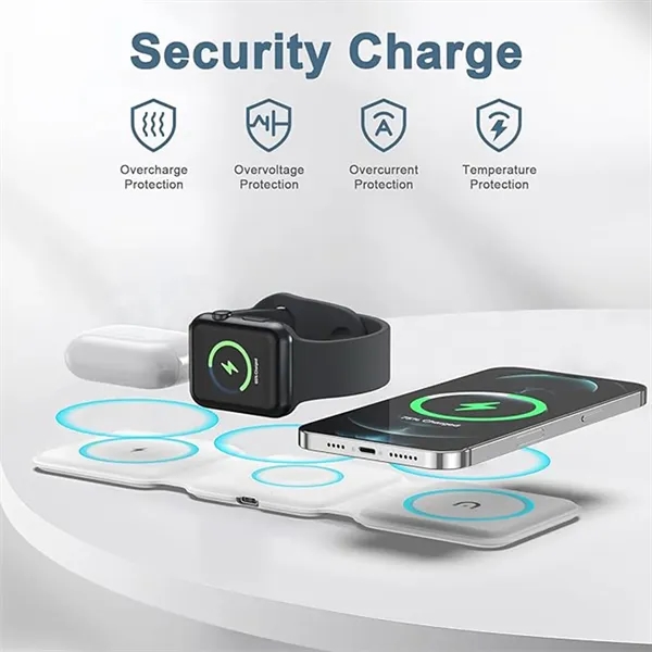 Wireless Charger 3in1 Fast Charging Base - Wireless Charger 3in1 Fast Charging Base - Image 4 of 6