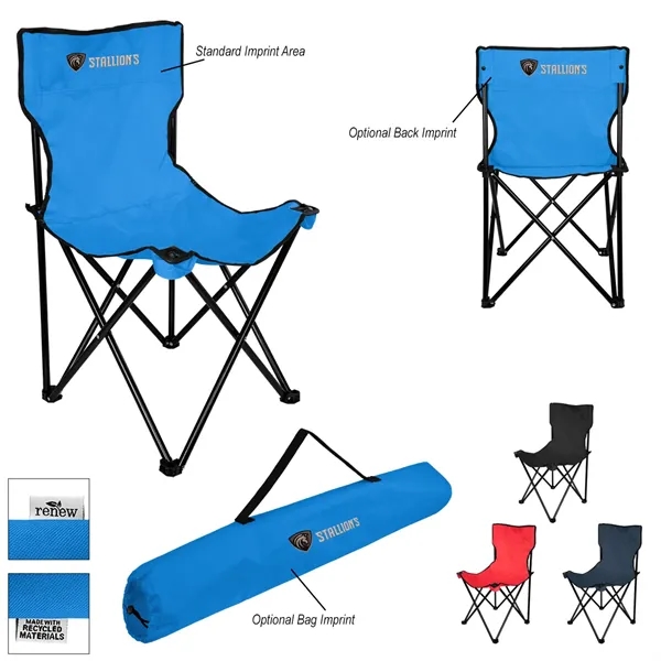 rPET Folding Chair With Carrying Bag - rPET Folding Chair With Carrying Bag - Image 0 of 4