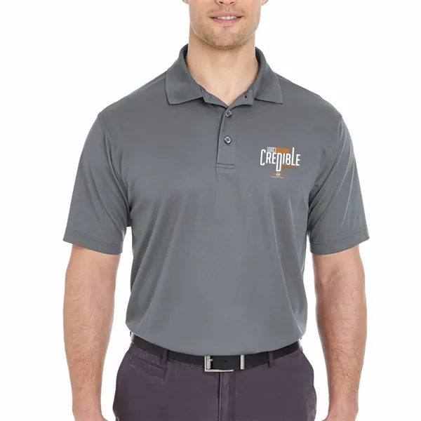 UltraClub Men's Cool & Dry Mesh Pique Polo Shirts - UltraClub Men's Cool & Dry Mesh Pique Polo Shirts - Image 3 of 7