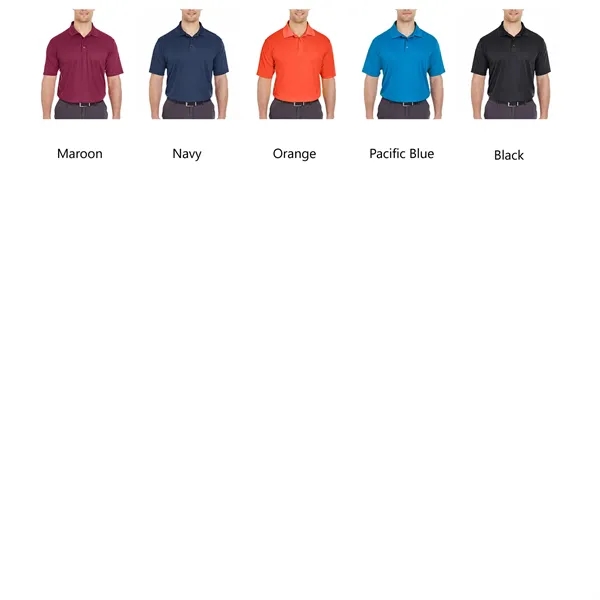 UltraClub Men's Cool & Dry Mesh Pique Polo Shirts - UltraClub Men's Cool & Dry Mesh Pique Polo Shirts - Image 2 of 7