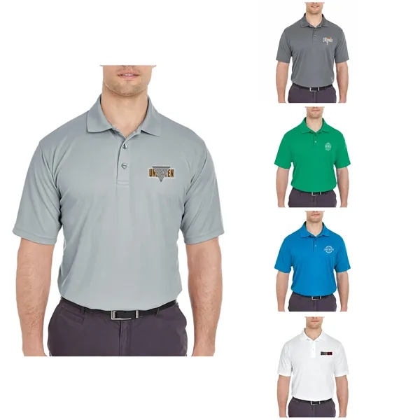 UltraClub Men's Cool & Dry Mesh Pique Polo Shirts - UltraClub Men's Cool & Dry Mesh Pique Polo Shirts - Image 0 of 7