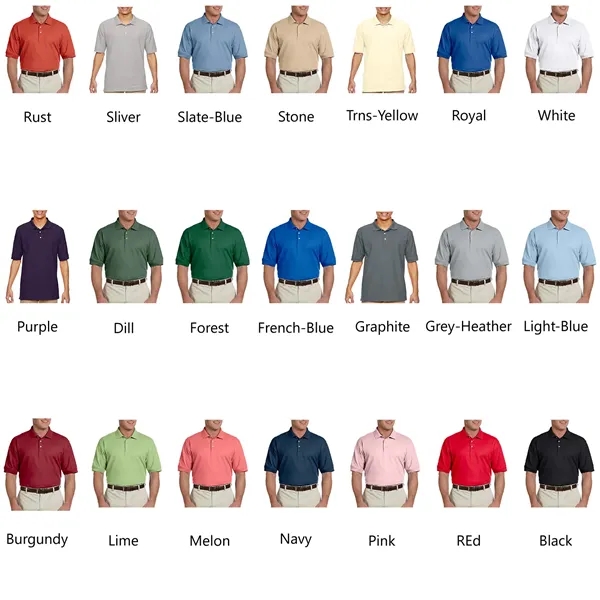 Devon & Jones Men's Short-Sleeve Polo Shirts - Devon & Jones Men's Short-Sleeve Polo Shirts - Image 3 of 7