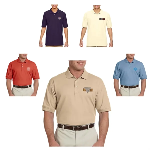 Devon & Jones Men's Short-Sleeve Polo Shirts - Devon & Jones Men's Short-Sleeve Polo Shirts - Image 0 of 7