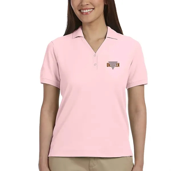 Devon & Jones Ladies' Short-Sleeve Y-Collar Polo Shirts - Devon & Jones Ladies' Short-Sleeve Y-Collar Polo Shirts - Image 4 of 7