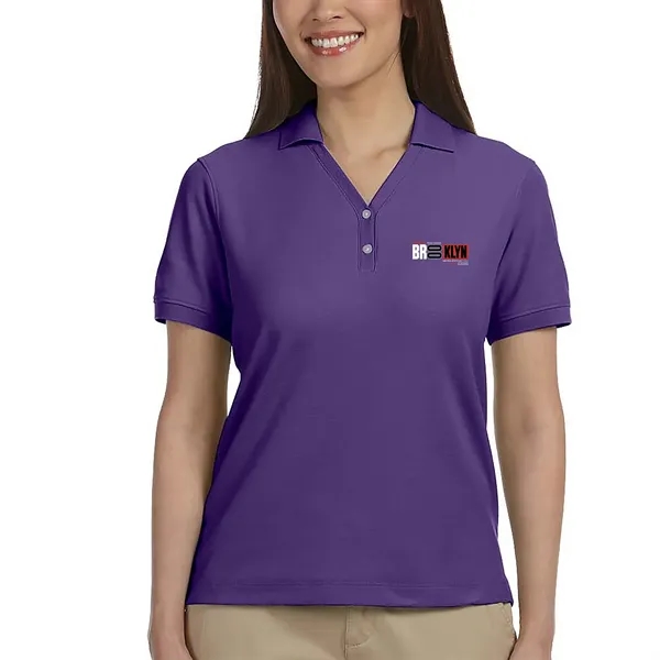 Devon & Jones Ladies' Short-Sleeve Y-Collar Polo Shirts - Devon & Jones Ladies' Short-Sleeve Y-Collar Polo Shirts - Image 5 of 7