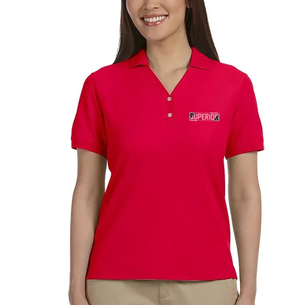 Devon & Jones Ladies' Short-Sleeve Y-Collar Polo Shirts - Devon & Jones Ladies' Short-Sleeve Y-Collar Polo Shirts - Image 7 of 7