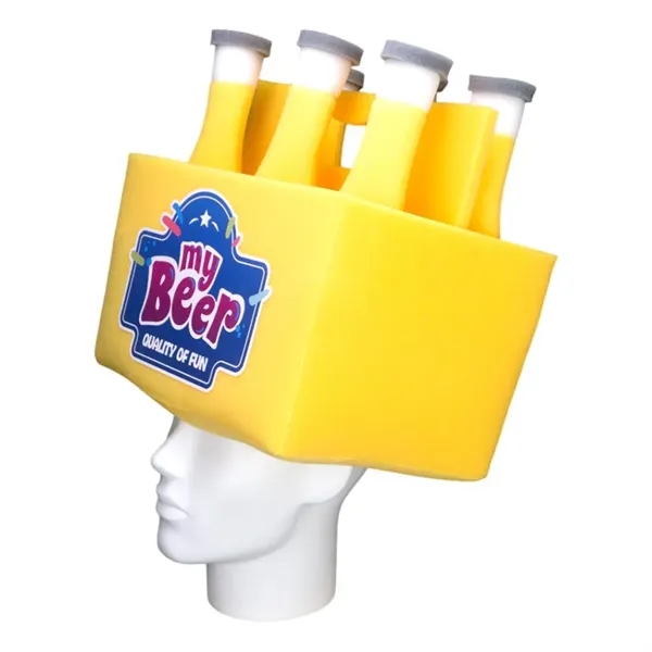 Custom Foam Beer Six Pack Hat - Custom Foam Beer Six Pack Hat - Image 2 of 3