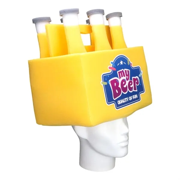 Custom Foam Beer Six Pack Hat - Custom Foam Beer Six Pack Hat - Image 3 of 3