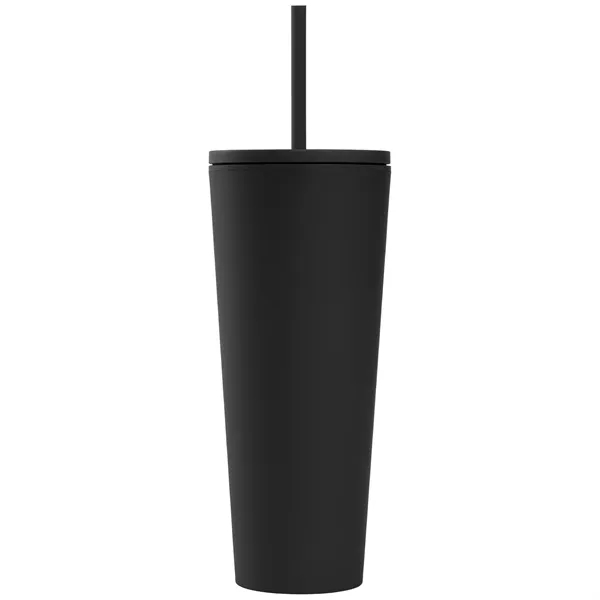 24 oz Soft Touch Double Wall Recycled Plastic Tumbler - 24 oz Soft Touch Double Wall Recycled Plastic Tumbler - Image 20 of 22