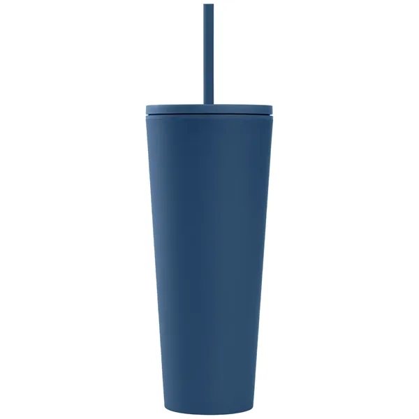 24 oz Soft Touch Double Wall Recycled Plastic Tumbler - 24 oz Soft Touch Double Wall Recycled Plastic Tumbler - Image 2 of 22