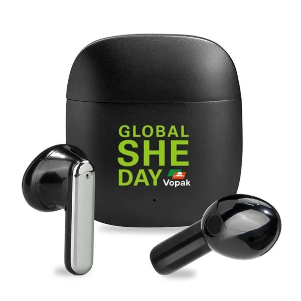 Lloyd Black Metal Wireless Earbuds - Lloyd Black Metal Wireless Earbuds - Image 1 of 9
