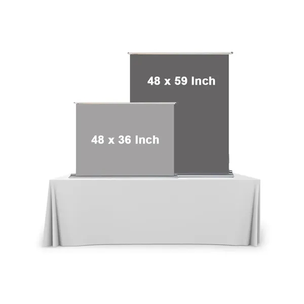 Silverstep Tabletop 48'' Retractable Banner Stand with Light - Silverstep Tabletop 48'' Retractable Banner Stand with Light - Image 1 of 5